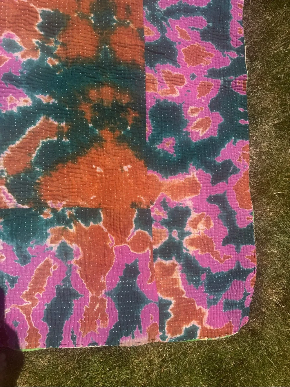 Colorful Abstract Knit Throw Blanket - Bright Multi